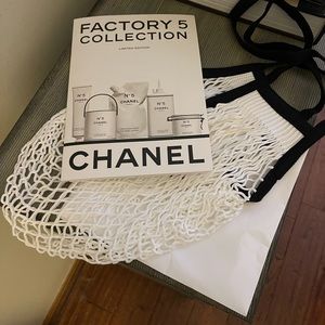 New CHANEL Factory No 5 Collection Coloring Book and Mesh Bag